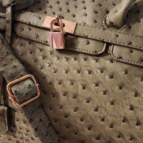 Large Elegant Green Tote bag - Picture 2 of 7